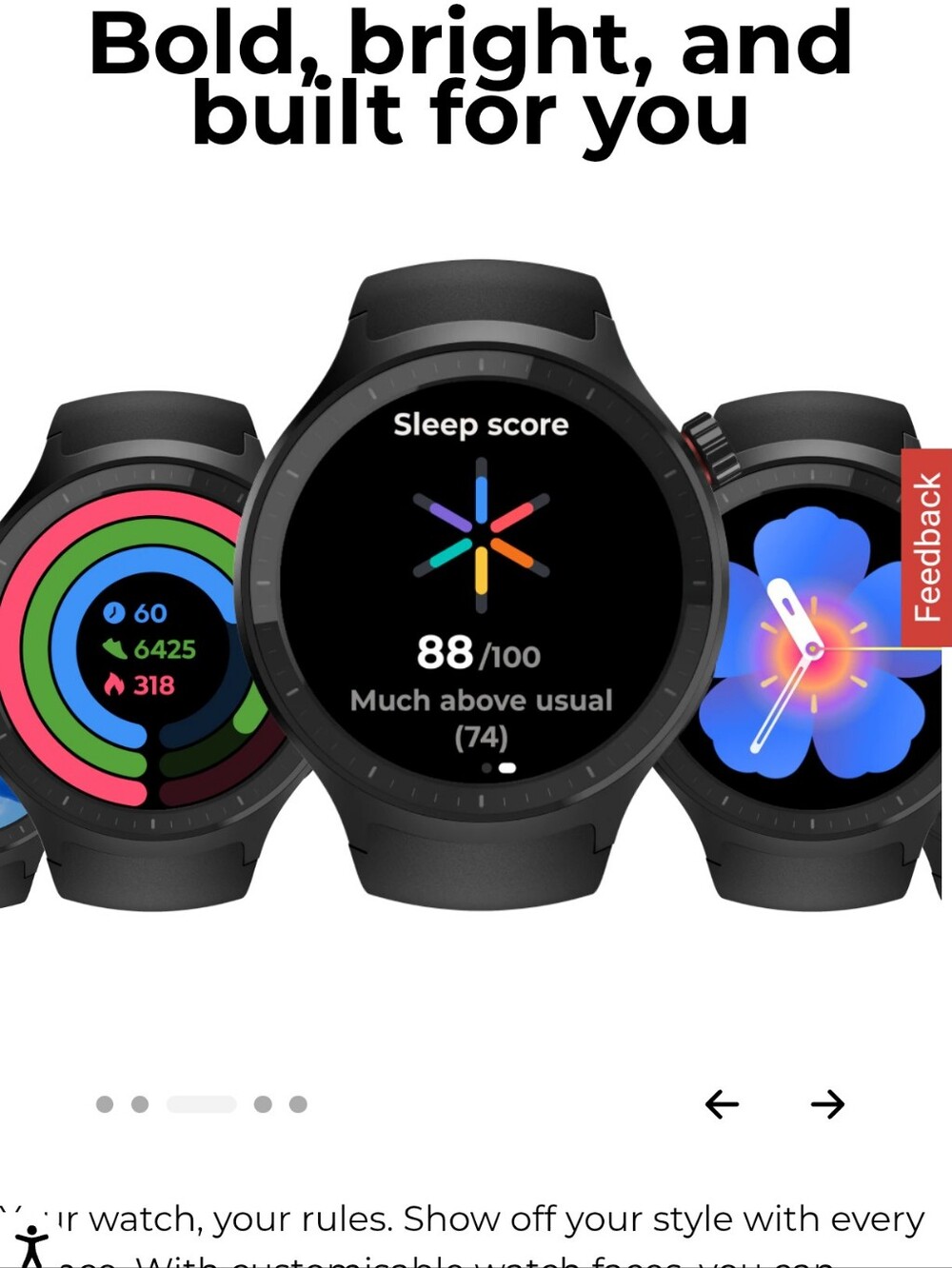 Android Motorola Moto Watch — Black Model # XT2547-2 - Picture 2 of 15